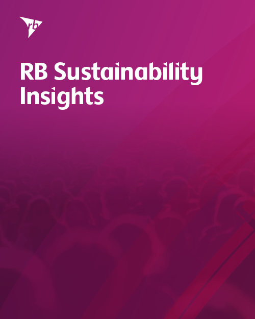 2019 RB Sustainability Insights front cover